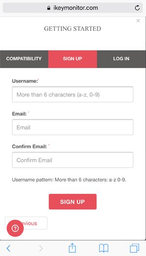 iKeyMonitor Telegram Backup App Sign up