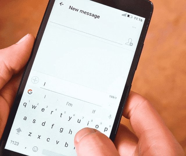 Mensaje de texto de Android