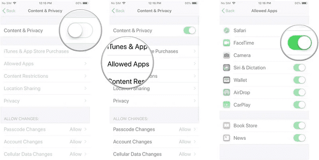 disable apps