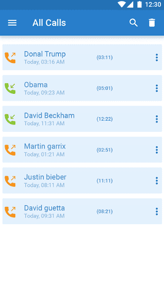 Auto call recorder on Android