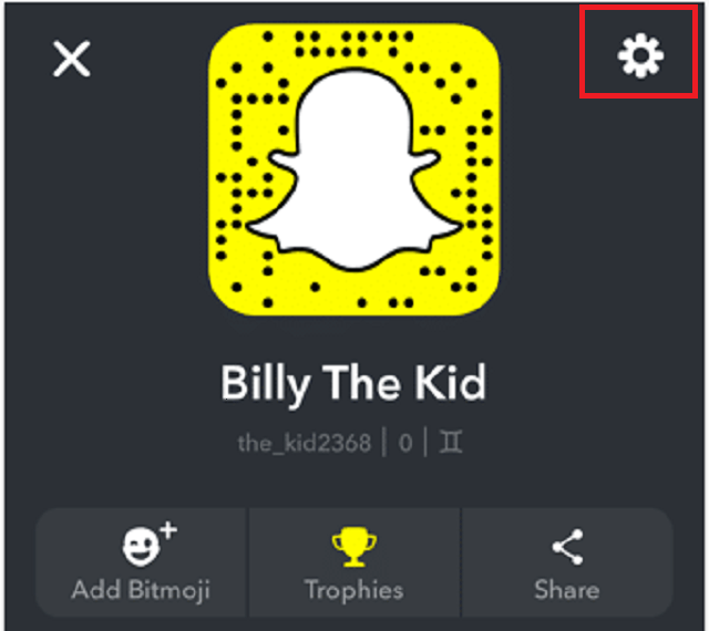 Snapchat-profile-page