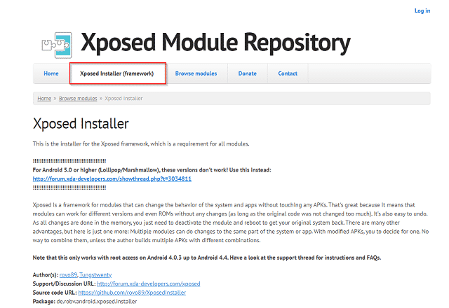 Xposed Installer