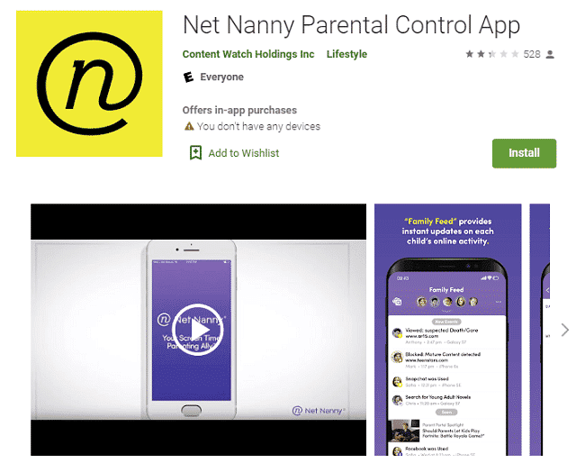 Net Nanny Parental Control App
