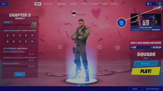 Fortnite Main Menu