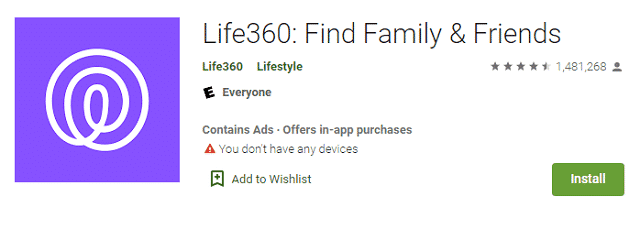 Life360 - Penjejakan Telefon Bimbit