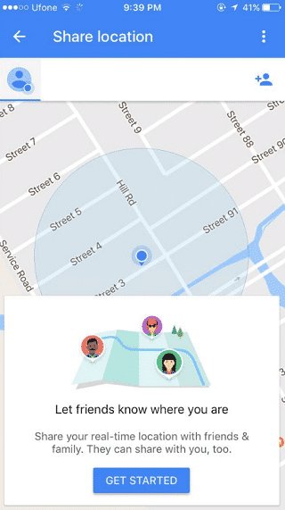 Google Maps on iPhone