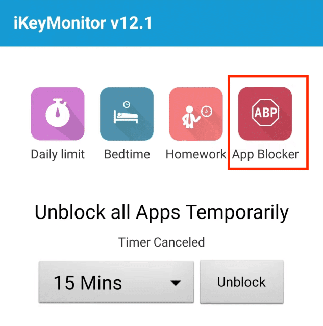 Log in to the cloud panel to block Instagram