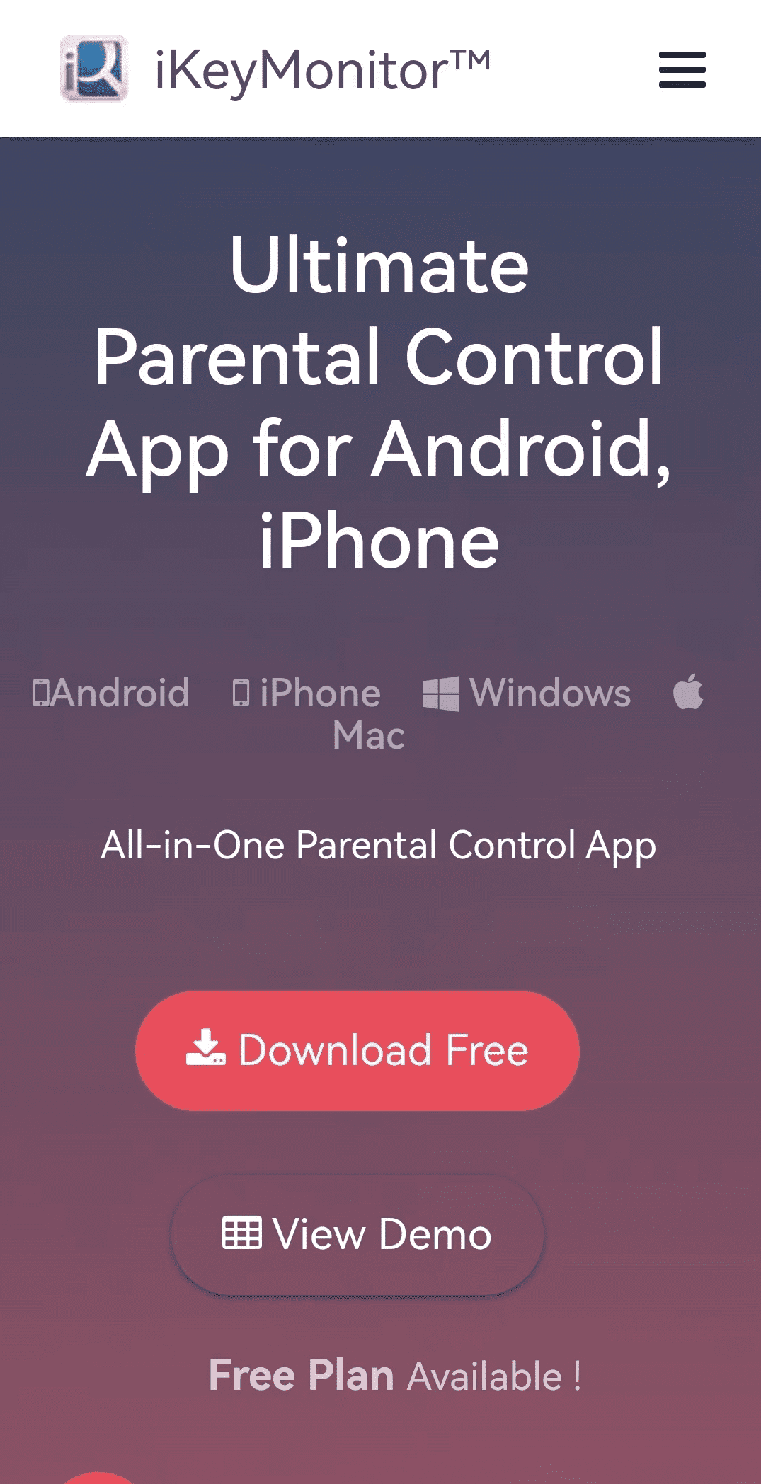 Sign up for iKeyMonitor Restrict Access to Restrict Apps