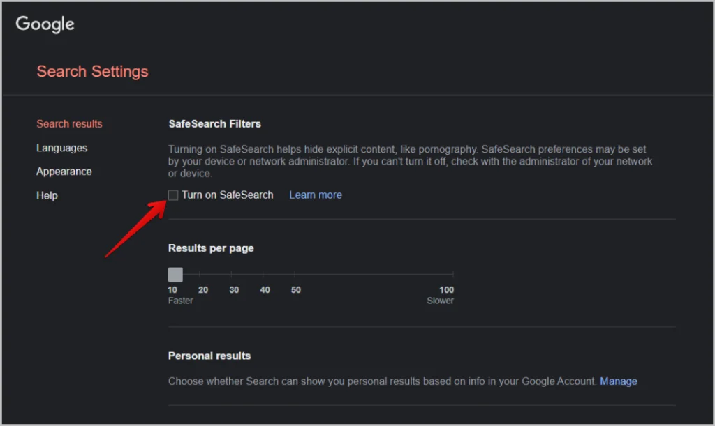 Safe Search on Browsers to Block Access to Adult Content