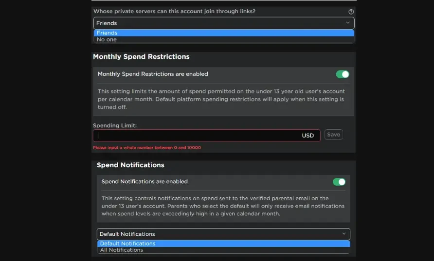 Set Spending Limits