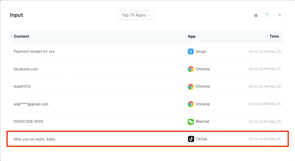 Track Keystroke on TikTok