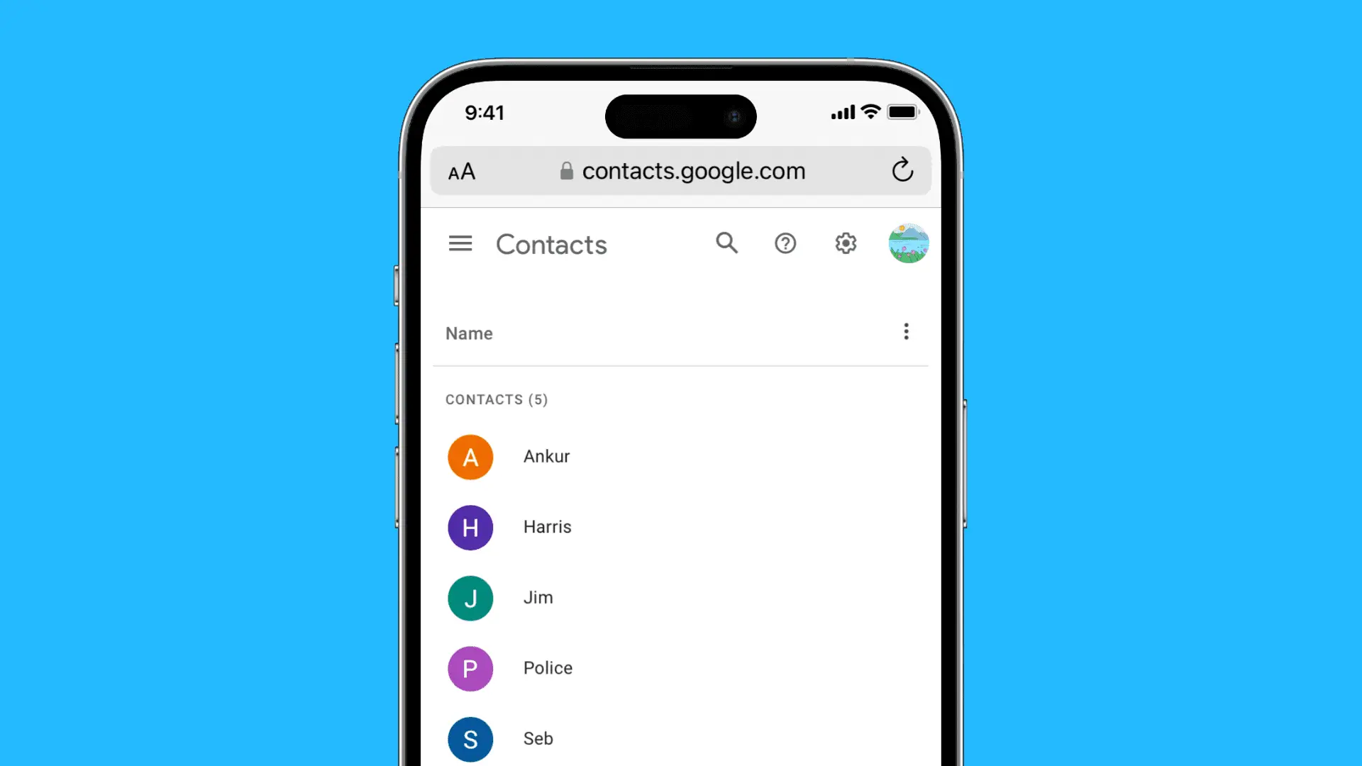 Review Contacts - Manage Your Child's Phone Contacts