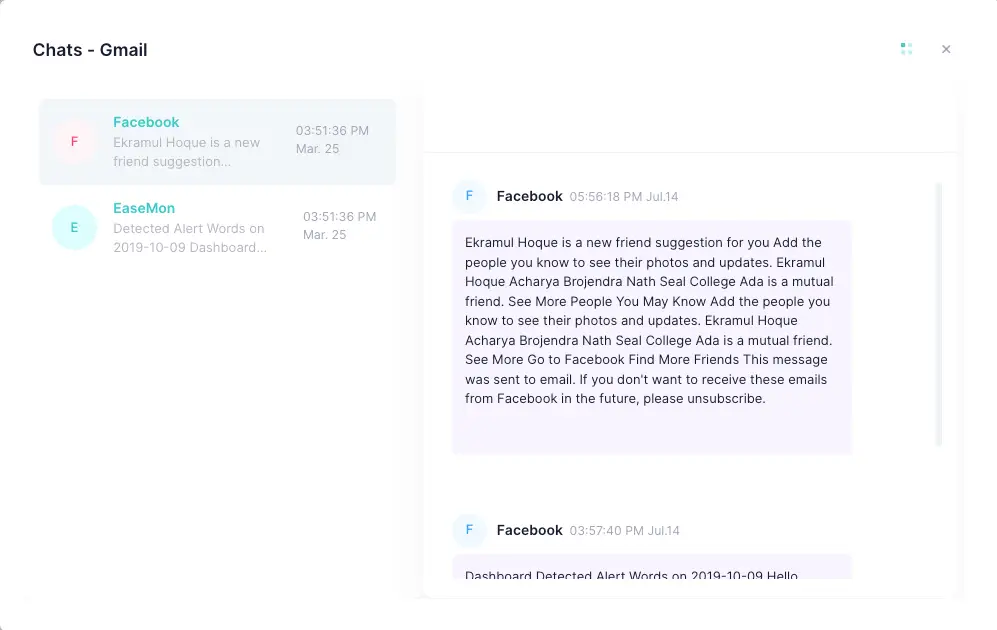 Monitor Email Activity