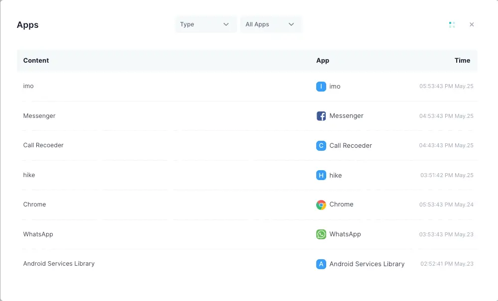 installed apps